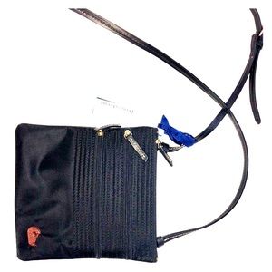 Dooney & Bourke black triple zip crossbody bag.